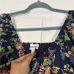 &merci &Merci Floral Navy Puff Sleeve Jumpsuit Photo 4