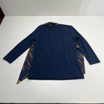 Ralph Lauren Lauren  Equestrian Bridle Print Scarf Blue Gold Top Petite Small Photo 10