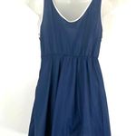 Vintage 70s Avian Swimsuit Two Piece Navy Blue Bathing Suit Size M Photo 9