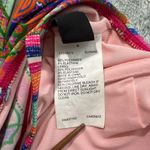Laundry by Shelli Segal Laundry Shelli Segal Tankini Top‎ Womens M Pink Green Geometric Strappy Swimsuit Photo 3