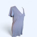 Victoria's Secret grey  PINK V-neck short sleeve top Size Small Photo 4