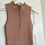 Dissh NWT  Aymie Latte Zip Knit Mini Dress Photo 6