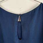 Alice + Olivia  Navy Odette Flutter Sleeve Dress Photo 6