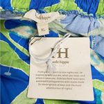 Haute Hippie FLAWED!!!  wide leg boho pull on pants size XL green blue palazzo Photo 7