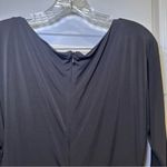 Laundry by Design  Black Elbow Sleeve Rhinestone Accent Dress 8 Photo 10