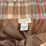 J.Crew  Wool Mini Skirt in Orange, Tan, and Gray Plaid Photo 1