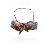 The Bikini Lab  Tropical Oasis Bandeau Bikini Top size L floral Photo 4