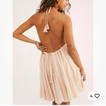 Free People Catching Rays Halter Dress In Pebble Tan Size XS Photo 2