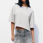 ZARA NWT GRAY PLEATED MINI SKIRT Photo 3