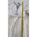 Lane Bryant NTW Size 18 WHITE COTTON GAUZE BOHEMIAN DRESS PURPLE EMBROIDERY Photo 10