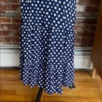 Grecerelle Navy Blue with White Polka Dot Short Sleeve Dress Size M Size M Photo 1