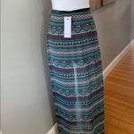 Jella Couture NWT green tribal maxi skirt Photo 1