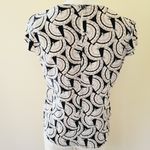 Billie & Blossom oriental fan print woven blouse size 10p Photo 4