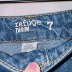 Refuge Denim Dark Wash High Waisted Distressed Mom Shorts size 7 Photo 2