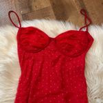 Lucy in the Sky Megan Ruched Bodycon Dress In Red Photo 3