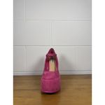 Steve Madden  Elyssa Pink Suede Platform Heels Mary Jane Size 7M Photo 13