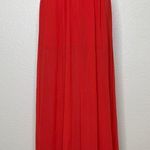 Qurio by Aggie Red Cocktail Chiffon Maxi Dress Red Photo 10