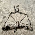 Hermanny Bikini Top Beige Black Zebra Print Sequins 6 Tan Photo 3