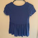 Blue Flowy Top Photo 1