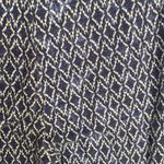 Forever 21  Blue and White Diamond Pattern Bell Bottom Pants Size M Photo 4