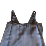 Diane Von Furstenberg  Lyla Grey Sleeveless Shift Dress High Slit Size Small Photo 7