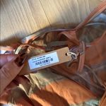 SKIMS  Orange and Blue Striped Long Sleeve Dress Photo 2