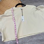 We Wore What Revolve‎  cropped crewneck sweatshirt khaki Photo 3