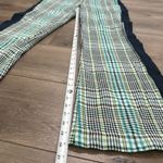 Tanya Taylor Tanya Taylor Fallon Green Houndstooth Plaid High Rise Semi Flare Pants Size 2 Photo 9