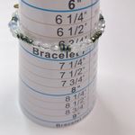 Erimish  clear slight iridescent faceted bead bracelet Photo 1