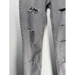 ZARA Women's Size 6 High Rise Skinny Ripped Distressed Gray Pants Jeans New Photo 2