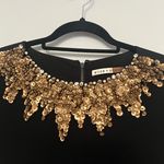 Alice + Olivia NEW NWT  Black Gold Sequin Cocktail Party Dress Photo 8