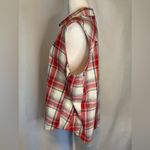 Bit & Bridle Sleeveless Western Tank Button Multicolor Red Plaid Shirt Womens Photo 3