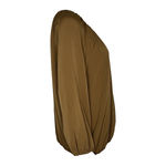 Chico's ‎ Shirt Womens Medium Brown Blouse Neutral Minimalist Office Casual Photo 1