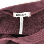 LA Made Burgundy Sweatshirt Asymmetrical Hem L Photo 6