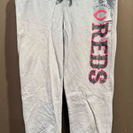Campus Lifestyle Cincinnati Reds MLB Women's Gray Capri Cropped Joggers Adj Waist Size XL Photo 0