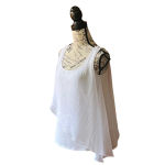 AQUA  Sleeveless Asymmetric Overlay Tank Top Women’s S White Lightweight Classy Photo 2