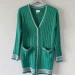 Saylor Marisole Dress Emerald Green Cardigan / Mini Dress Photo 0