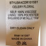 ASTR the label Women's Quinta Dress Celery Green Floral Halter Necklace Small Photo 11