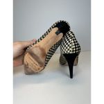 Diane Von Furstenberg  Women's Size 6 Black Ponyhair Stiletto Heels Pump EUC Photo 4