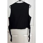 Y2K Eagle's Eye Vest Embroidery Lace black Red tartan Large Photo 10