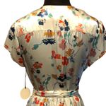 Tularosa  Maxi Adjustable Wrap Dress Bloom Floral Print NWT Short Sleeve Sexy Photo 5