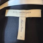 BCBGMAXAZRIA RUNWAY Black Pleated Silk Maxi Dress XS Photo 4