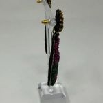 Tiny Tassel  Beaded Sequin Embellished Champagne Party Statement Earrings Photo 3