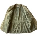 Vintage International Scene Linen Blazer Green Size 8 Photo 4