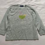 J.McLaughlin Mint blue 100% cashmere margarita graphic sweater Size large Green Photo 0