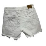 American Eagle  Outfitters Cut-Off Shorts Womens Size 2 White Mid Rise Photo 3