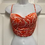 SheIn Floral Print Lace Up Bustier Top Photo 2