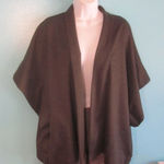 Natori  Gray Kimono Sleeve Open Front Cardigan Sweater Top  Size L New with Tags Photo 0
