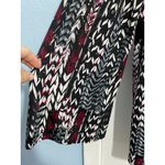 Dress Barn Y2K  Blouse Plus Size 2X Abstract Bell Sleeve Whimsygoth Office Siren Photo 3