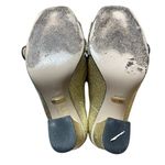 Gucci  Gold Marmont Fringes High Heeled Platform Loafer Pumps Photo 7